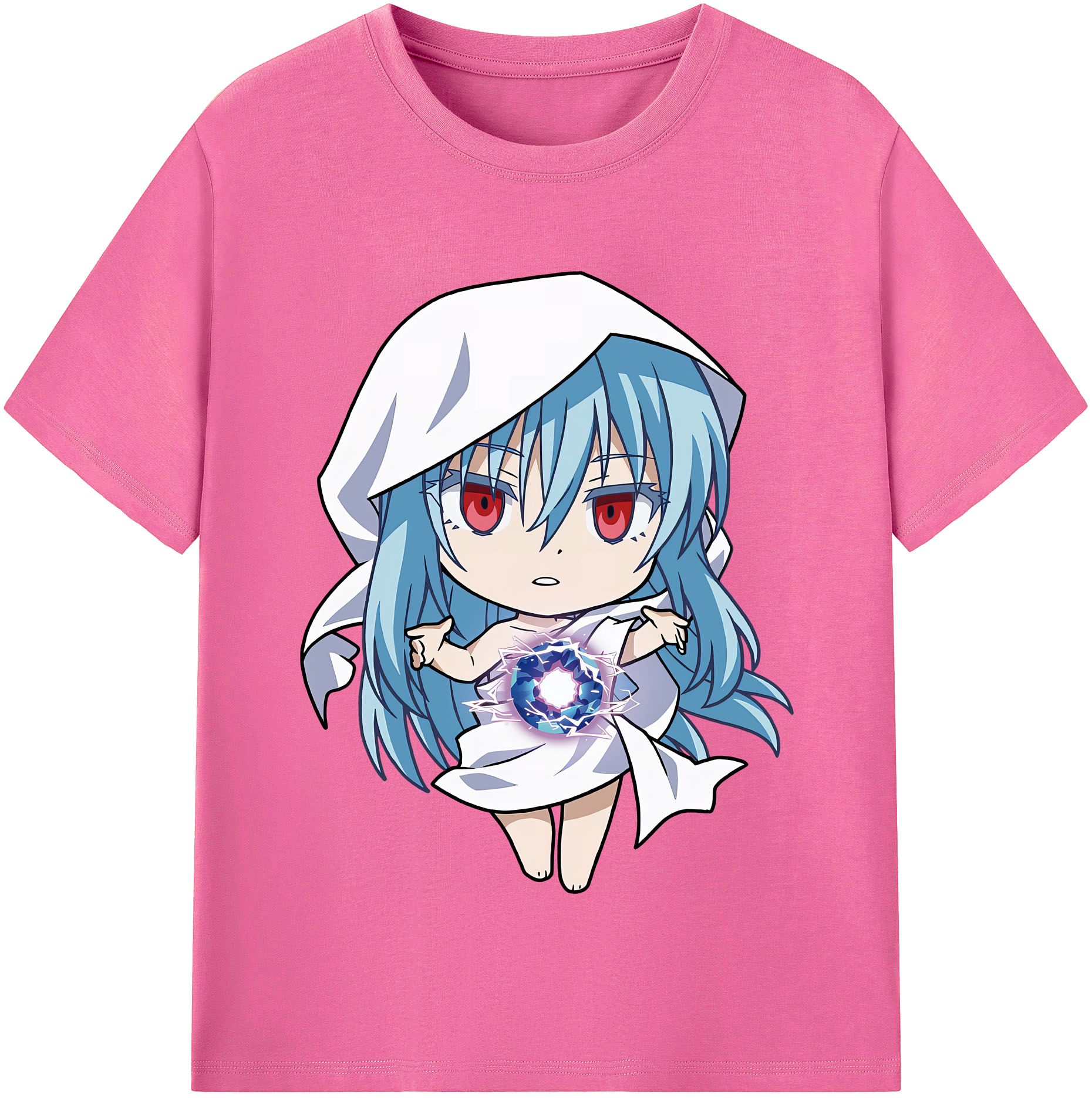 （画像用） 転スラ Regarding Reincarnated to Slime レディースカジュアルプリントTシャツ（綿100％）